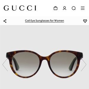 Gucci round cat eye sunglasses